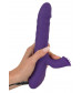 Фиолетовый вибратор-ротатор Thrusting   Rotating - 24,7 см.