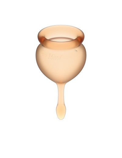 Набор оранжевых менструальных чаш Feel good Menstrual Cup