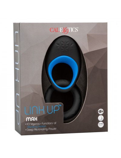 Набор из двух черных эрекционных колец Link Up Max