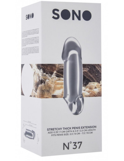 Прозрачная насадка Stretchy Thick Penis Extension No.37