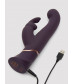 Фиолетовый вибратор-кролик Greedy Girl G-Spot Stroker Rabbit Vibrator - 24,1 см.