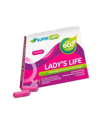 Возбуждающие капсулы Ladys Life - 14 капсул (0,35 гр.)
