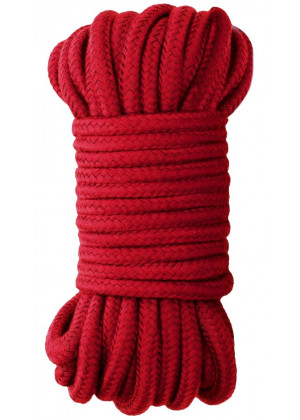 Красная веревка для бондажа Japanese Rope - 10 м.