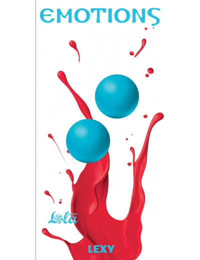 Голубые вагинальные шарики без сцепки Emotions Lexy Medium