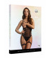 Боди с открытым лифом и гартерами Open-cup Strappy Teddy