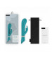 Бирюзовый вибратор-кролик Bwild Deluxe Bunny - 19,3 см.