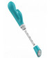 Бирюзовый вибратор-кролик Bwild Deluxe Bunny - 19,3 см.