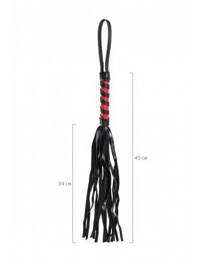Черно-красный флоггер Anonymo - 45 см.