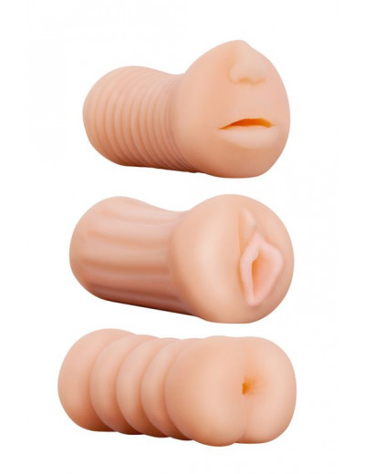 Набор из 3 мастурбаторов LIFELIKE STROKER SET