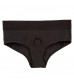 Черные трусы для страпона BACKLESS BRIEF HARNESS L/XL