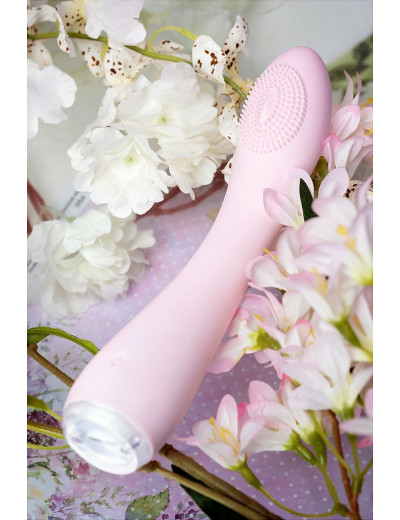 Нежно-розовый вибратор PPP SHIO-PRO - 21 см.