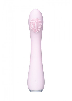 Нежно-розовый вибратор PPP SHIO-PRO - 21 см.