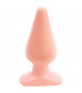 Анальная пробка телесного цвета Butt Plugs Smooth Classic Large - 14 см.