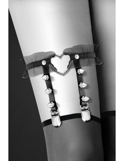 Подвязка с сердцем и шипами GARTER WITH HEART