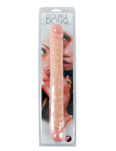 Двусторонний гнущийся фаллоимитатор Double Dong - 33 см.