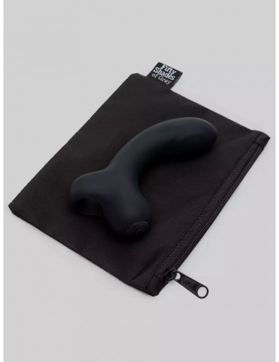 Черный вибратор на палец для G-стимуляции Sensation Rechargeable G-Spot Vibrator