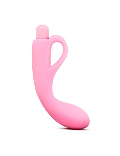 Розовый изогнутый стимулятор LUXE FREYA PINK - 17,7 см.