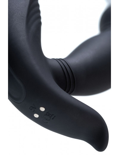 Черный стимулятор простаты PPPVIBE 9 W MOTOR - 12 см.