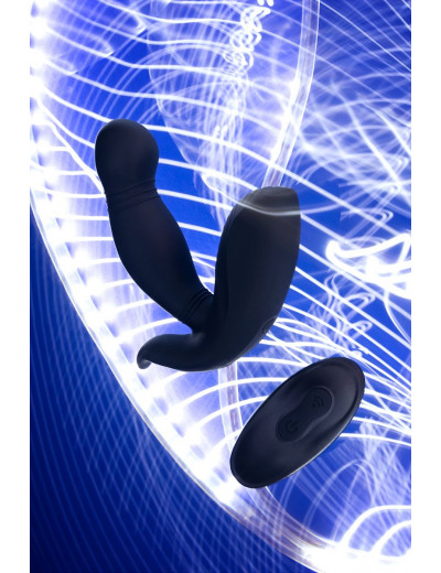 Черный стимулятор простаты PPPVIBE 9 W MOTOR - 12 см.