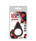 Чёрное эрекционное кольцо LIT-UP SILICONE STIMU RING 1 BLACK
