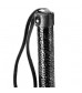 Черная мини-плеть Croco Whip - 38 см.