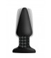 Черная анальная пробка Model R Smooth Rimming Plug with Remote - 14,2 см.