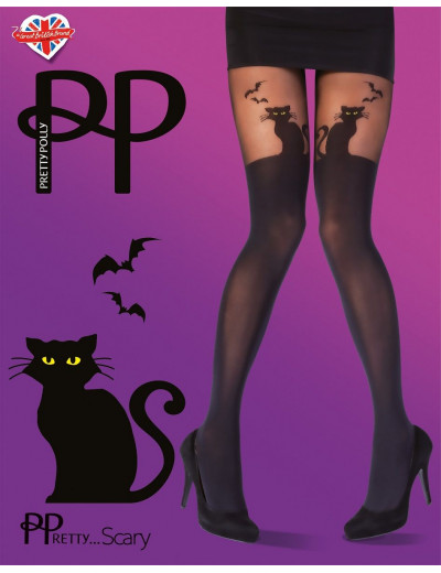 Колготки с имитацией чулок Halloween Cat Tights