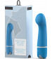 Голубой G-вибростимулятор Bdesired Deluxe Curve - 15,2 см.