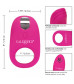 Розовое эрекционное виброкольцо с пультом Silicone Remote Pleasure Ring
