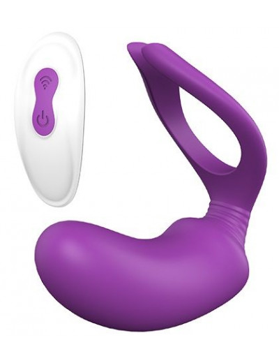 Фиолетовый анальный вибратор REMOTE PRIVATE PLEASER