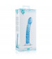 Голубой стеклянный фаллоимитатор Glass Dildo No.5 - 18 см.