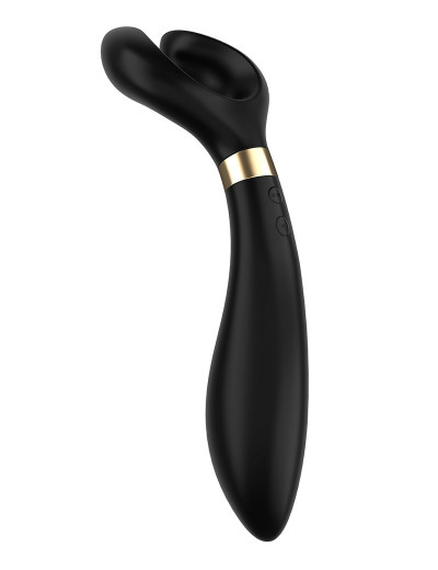 Чёрный вибромассажер для пар Satisfyer Endless Fun