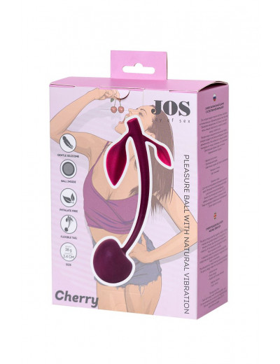 Бордовая вагинальная вишенка WILD CHERRY - 14,5 см.