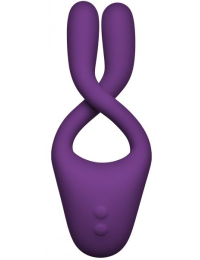 Фиолетовый вибростимулятор Bendable Multi Erogenous Zone Massager with Remote