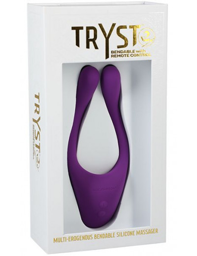 Фиолетовый вибростимулятор Bendable Multi Erogenous Zone Massager with Remote