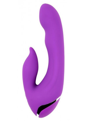 Фиолетовый вибратор-кролик Seduction - 19,5 см.