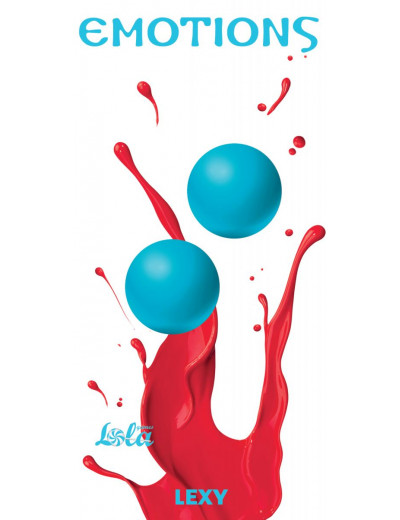 Голубые вагинальные шарики без сцепки Emotions Lexy Large