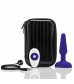 Фиолетовая анальная вибропробка с 3 источниками вибрации TRIO REMOTE CONTROL PLUG  PURPLE - 13,5 см.