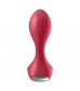 Красный вибромассажёр простаты Satisfyer Backdoor Lover - 14 см.