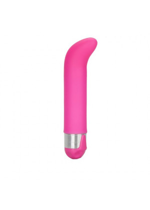 Розовый вибратор Silicone G для стимуляции G-точки - 12 см.
