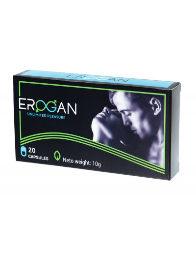 Возбуждающие капсулы для мужчин Erogan - 20 капсул (300 мг.)