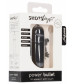 Черная вибропуля Power Bullet - 6,2 см.
