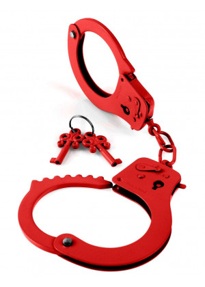 Металлические красные наручники Designer Metal Handcuffs