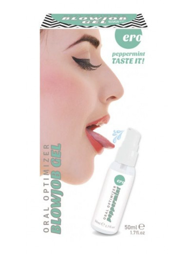 Увлажняющий гель для орального секса с ароматом мяты - 50 мл.