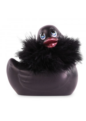 Черный вибратор-уточка I Rub My Duckie 2.0 Paris