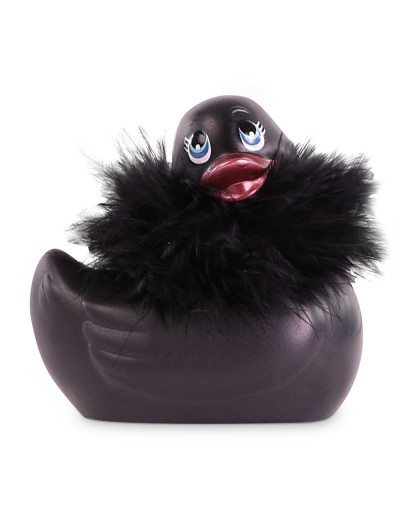Черный вибратор-уточка I Rub My Duckie 2.0 Paris