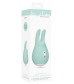 Зеленый клиторальный стимулятор Love Bunny с ушками - 9,5 см.