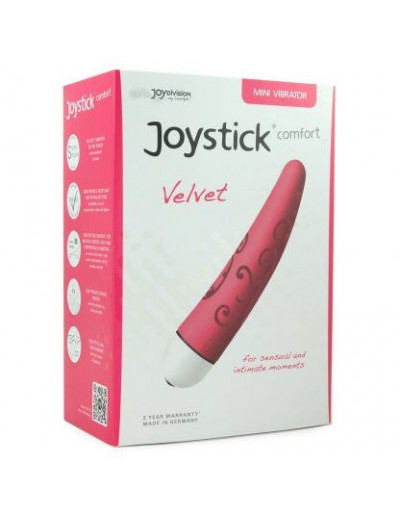 Ярко-розовый мини-вибратор Velvet - 11,5 см.