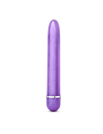 Фиолетовый тонкий классический вибратор Slimline Vibe - 17,8 см.