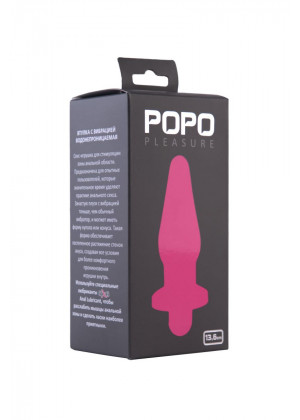 Водонепроницаемая вибровтулка розового цвета POPO Pleasure - 13,6 см.
